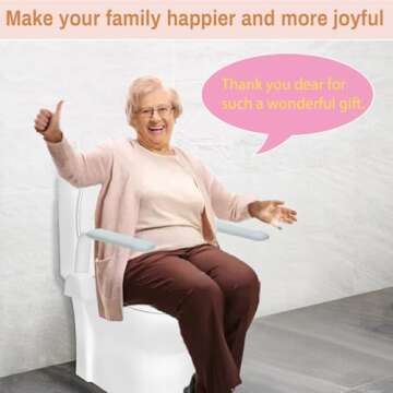 Durable Toilet Rails for Seniors and Elderly Safety