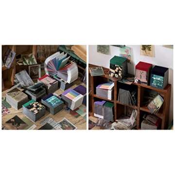 Draupnir 366pcs Vintage Scrapbook Paper,Junk Journaling Scrapbooking Supplies Craft Kits for Bullet Journal Planners Aesthetic Room Decor Wall Notebook Collage Album Cottagecore