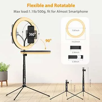 Wonew 80 LED Selfie Light for Video Calls and Selfies