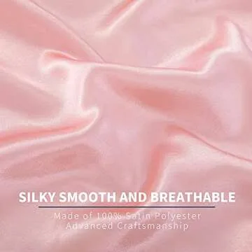 Luxury Satin Sheets Set for King Size Bed – Blush Pink