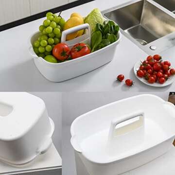 Haundry Large Cleaning Supplies Caddy with Handle