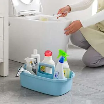 Haundry Large Cleaning Supplies Caddy with Handle