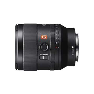Sony FE 35mm F1.4 GM Full-Frame Large-Aperture Wide Angle G Master Lens Black