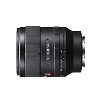 Sony FE 35mm F1.4 GM Full-Frame Large-Aperture Wide Angle G Master Lens Black
