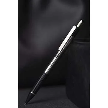 Zebra Pen M-301 Mechanical Pencil, Stainless Steel Barrel, Fine Point, 0.5mm, Black Grip, 2 Count (Pack of 1)