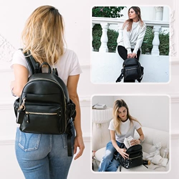 Elegant Miss Fong Mini Diaper Bag Backpack for Moms