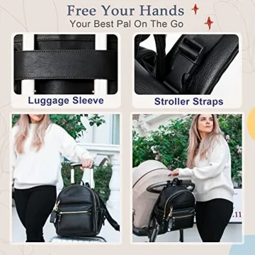 Elegant Miss Fong Mini Diaper Bag Backpack for Moms