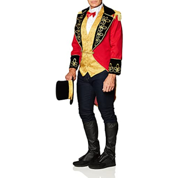 InCharacter Costumes Men's Ringmaster Costume - Red Gold/Black - Quality Outfit