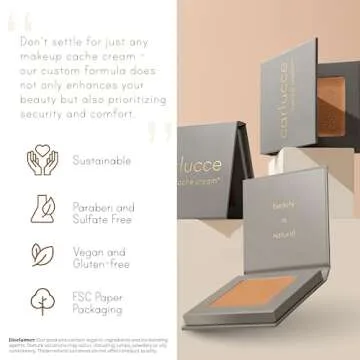 Carlucce Cache Cream 3-in-1 Makeup Color Palette, Faultless - Foundation, Concealer & Primer, Medium - Full Coverage, Natural Finish, Cruelty Free