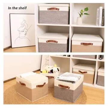 Stylish HOdo Home Collapsible Storage Bins for Organization