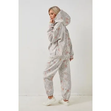 Eutten Women’s Camo Sweatsuits Cozy 2 Piece Lounge Sets