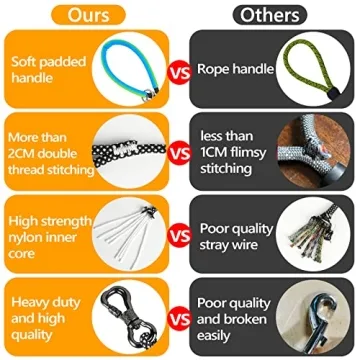 NTR Dog Rope Leash for All Dogs with Reflective Thread