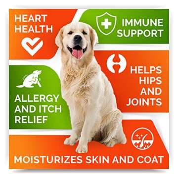 StrellaLab Omega 3 Treats for Dogs - Allergy & Skin Relief
