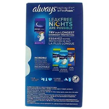 Always Infinity FlexFoam Pads Overnight Size 4
