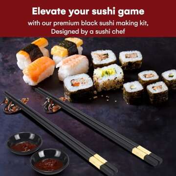 Kirosaku Sushi Making Kit - 14 Piece Set for Two
