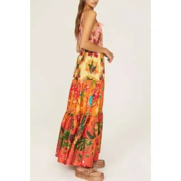 Vibrant Floral Ruffle Sundress for Summer Style
