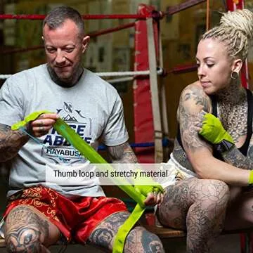 Hayabusa Boxing Hand Wraps Perfect Stretch 4.0 for Men & Women - Green, 180 inches