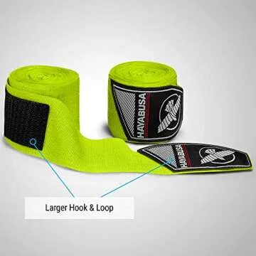Hayabusa Boxing Hand Wraps Perfect Stretch 4.0 for Men & Women - Green, 180 inches