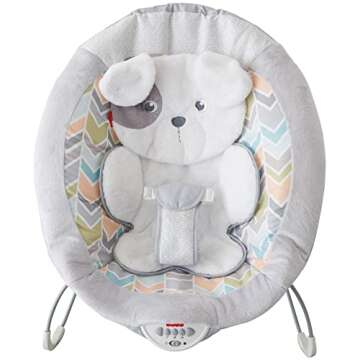 Fisher-Price Sweet Snugapuppy Deluxe Bouncer for Infants