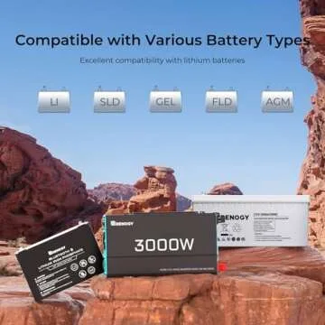 Renogy 3000W 12V Pure Sine Wave Inverter for Off-Grid