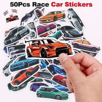 KELENO 98 Pcs Race Car Party Favors Racecar Birthday Supplies Straw Bubble Slap Band Sticker Racing Toy Gift Boy Girl Goodie Bag Stuffer Cars Party Favors for Kids 3-5 4-8