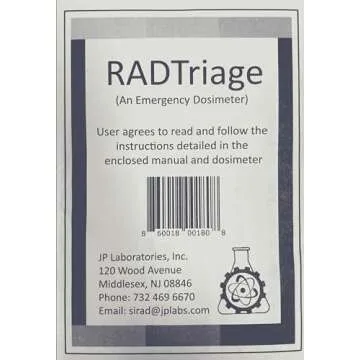 RADTriage Model50 Dosimeter & Self-indicating Instant Alert Dosimeters Practically Non-Destructible, Tamper Resistant, Tamper Evident Highly Reliable & Robust Emergency Dosimeter