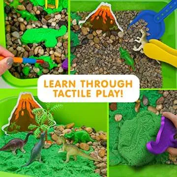 Dino Galaxy Sensory Bin for Toddlers 3+, Fun Learning Toys