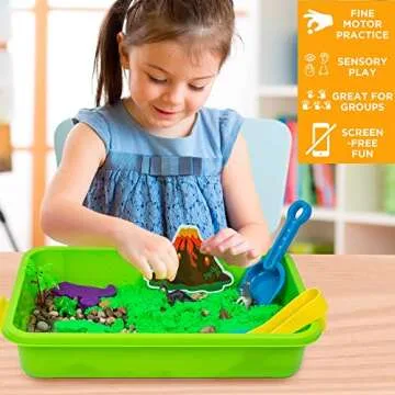 Dino Galaxy Sensory Bin for Toddlers 3+, Fun Learning Toys