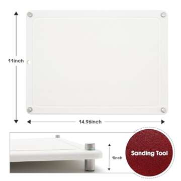 Water Absorbing Stone Dish Drying Mats for Kitchen Counter, Quick Dry Diatomaceous Earth Sink Tray M...