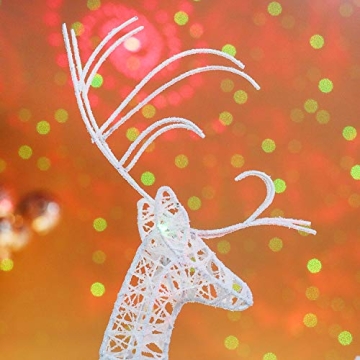ZHANYIGY Elegant Christmas Reindeer Figurines for Holiday Decor