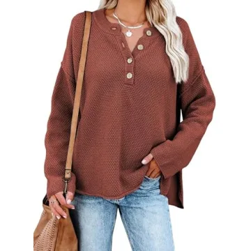 SHEWIN Women's Stylish V Neck Sweater for Every Occasion