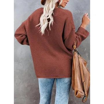 SHEWIN Women's Stylish V Neck Sweater for Every Occasion