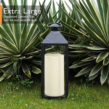 Homemory Waterproof Candle with Auto Timer for Outdoors