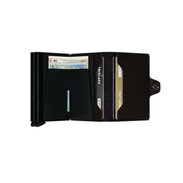 Secrid Twin Black Leather Wallet - Stylish & Functional