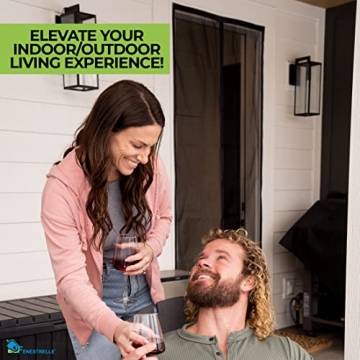 Fenestrelle Magnetic Screen Door - Self Closing, Pet Friendly, Heavy Duty Fiberglass Screen Door Mesh to Keep Bugs Out - Door Screen Magnetic Closure - Fits Door Size 34"x80"