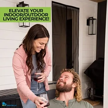 Fenestrelle Magnetic Screen Door - Self Closing, Pet Friendly, Heavy Duty Fiberglass Screen Door Mesh to Keep Bugs Out - Door Screen Magnetic Closure - Fits Door Size 34"x80"