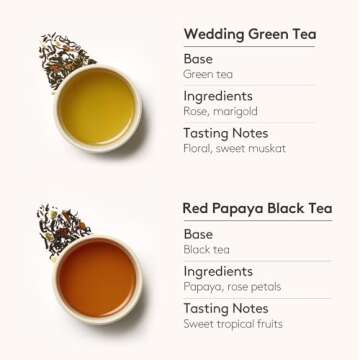 OSULLOC Lovely Tea Gift Box Set (12 count, 4 flavors x 3 EA), Valentines day Gifts for her | Premium Blended Tea from Jeju | Korean Tea Sampler | Fruit Tea Variety Pack | Pyramid Tea Bag Series