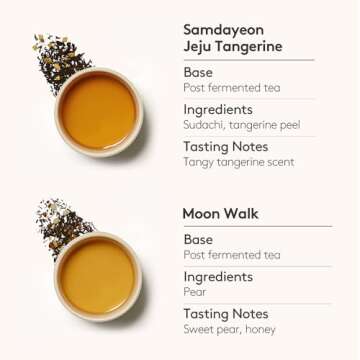 OSULLOC Lovely Tea Gift Box Set (12 count, 4 flavors x 3 EA), Valentines day Gifts for her | Premium Blended Tea from Jeju | Korean Tea Sampler | Fruit Tea Variety Pack | Pyramid Tea Bag Series