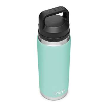 YETI Rambler 26 oz Bottle, Vacuum Insulated, Stainless Steel with Chug Cap, Seafoam