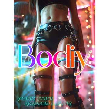 Stylish BODIY Punk Leather Leg Harness for Festivals