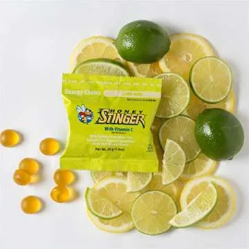 Honey Stinger Energy Chews, Limeade, Naturally Caffeinated, Sports Nutrition, 1.8 Ounce (Pack of 12)