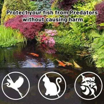 Rainleaf 28' x 30' Heavy Duty Pond Netting for Koi Safety