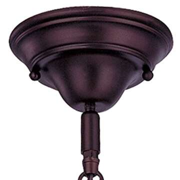 Design Classics Bronze 6 Inch Hanging Schoolhouse Mini Pendant Light with Chain in Nuevelle Bronze Finish and Milk Glass Shade