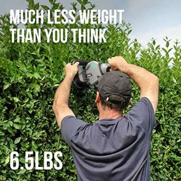 Litheli 22″ Cordless Hedge Trimmer with 40V Battery