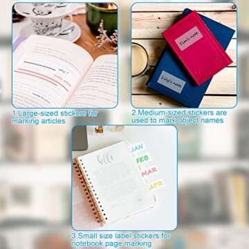 Transparent Sticky Notes Pad, Clear Sticky Notes Set 150 Sheets Translucent Post its Note Pads Waterproof Self-Adhesive Notepads 3x3 2x3 1x3 inch See Through Memo Reminder for Home Office Classroom