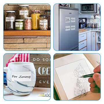 Transparent Sticky Notes Pad, Clear Sticky Notes Set 150 Sheets Translucent Post its Note Pads Waterproof Self-Adhesive Notepads 3x3 2x3 1x3 inch See Through Memo Reminder for Home Office Classroom