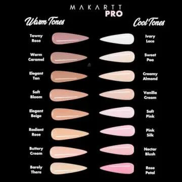 MakarttPro Acrylic Powder - 1lb/16oz Acrylic Nail Cover Powder for Nail Extenstion, Perfect Acrylic Powder for Professional Private Nail Technicians, Cool and Warm Tone Colors - Ivory Lace