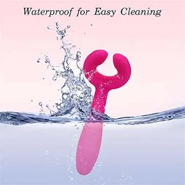 G-spot Dildo Vibrator, Adorime 3 in 1 Triple Motor Vibrating Dildos with 7 Vibration Modes, Rechargeable Clitoris Nipple Penis Massager Stimulator Adult Sex Toy for Women Couple Solo Play Sex Things