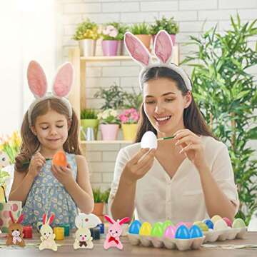 HANSGO Wooden Eggs, 6PCS Easter Egg Toys Wooden Play Food Pretend Play Food Sets for Kids Early Development, Learning, Birthday Gifts