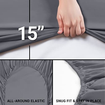 Utopia Bedding King Fitted Sheet - Soft Microfiber Luxury